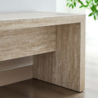 Modway Mirella 62" Faux Travertine Long Bench