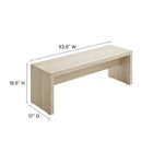 Modway Mirella 53.5" Faux Travertine Bench