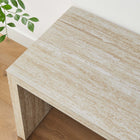 Modway Mirella 53.5" Faux Travertine Bench