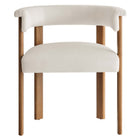 Modway Imogen Performance Velvet Barrel Dining Chairs Set of 2
