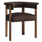 Modway Imogen Performance Velvet Barrel Dining Chairs Set of 2