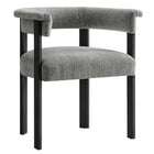 Modway Imogen Fabric Upholstered Barrel Dining Chairs Set of 2