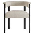 Modway Imogen Fabric Upholstered Barrel Dining Chairs Set of 2