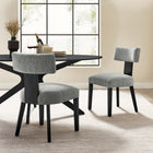 Modway Nalani Fabric Upholstered Dining Chairs Set of 2