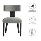 Modway Nalani Fabric Upholstered Dining Chairs Set of 2