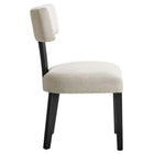Modway Nalani Fabric Upholstered Dining Chairs Set of 2