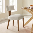 Modway Nalani Fabric Upholstered Dining Chairs Set of 2