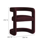 Modway Winslow Performance Velvet Barrel Accent Chair