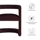 Modway Winslow Performance Velvet Barrel Accent Chair