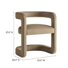 Modway Winslow Performance Velvet Barrel Accent Chair
