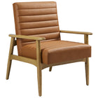 Modway Jensen Vegan Leather Accent Chair  