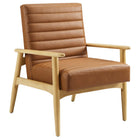 Modway Jensen Vegan Leather Accent Chair  