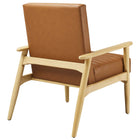 Modway Jensen Vegan Leather Accent Chair
