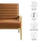 Modway Jensen Vegan Leather Accent Chair