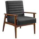 Modway Jensen Vegan Leather Accent Chair  