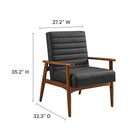 Modway Jensen Vegan Leather Accent Chair