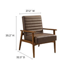 Modway Jensen Vegan Leather Accent Chair