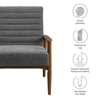 Modway Jensen Boucle Fabric Accent Chair