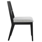 Modway Nimba Faux Rattan Fabric Dining Chairs Set of 2