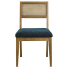 Modway Nimba Faux Rattan Fabric Dining Chairs Set of 2