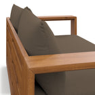 Modway Tahoe Acacia Wood Outdoor Patio Acacia Wood Loveseat