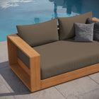 Modway Tahoe Acacia Wood Outdoor Patio Acacia Wood Loveseat