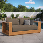 Modway Tahoe Acacia Wood Outdoor Patio Acacia Wood Loveseat