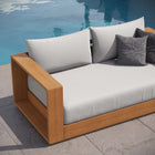 Modway Tahoe Acacia Wood Outdoor Patio Acacia Wood Loveseat