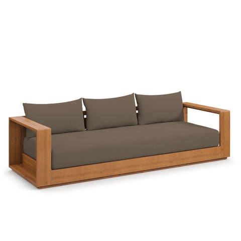 Modway Tahoe Outdoor Patio Acacia Wood Sofa  
