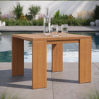 Modway Tahoe Outdoor Patio Acacia Wood Side Table