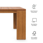 Modway Tahoe Outdoor Patio Acacia Wood Side Table