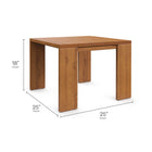 Modway Tahoe Outdoor Patio Acacia Wood Side Table