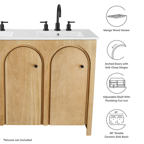 Modway Appia 48" Double Sink Bathroom Vanity  