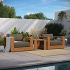 Modway Tahoe 3-Piece Outdoor Patio Acacia Wood Furniture Set