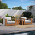 Modway Tahoe 3-Piece Outdoor Patio Acacia Wood Furniture Set