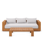 Modway Tahoe 2-Piece Outdoor Patio Acacia Wood Sofa and Coffee Table Set