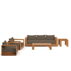 Modway Tahoe 5-Piece Outdoor Patio Acacia Wood Furniture Set  