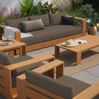 Modway Tahoe 5-Piece Outdoor Patio Acacia Wood Furniture Set