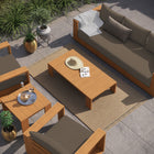 Modway Tahoe 5-Piece Outdoor Patio Acacia Wood Furniture Set