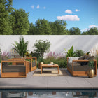 Modway Tahoe 5-Piece Outdoor Patio Acacia Wood Furniture Set