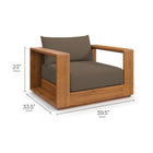 Modway Tahoe 5-Piece Outdoor Patio Acacia Wood Furniture Set