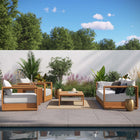 Modway Tahoe 5-Piece Outdoor Patio Acacia Wood Furniture Set