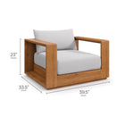Modway Tahoe 5-Piece Outdoor Patio Acacia Wood Furniture Set