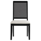 Modway Arlo Faux Rattan and Wood Dining Side Chairs Set of 2