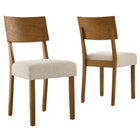 Modway Pax Wood Dining Side Chairs Set of 2  