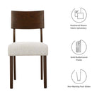 Modway Pax Wood Dining Side Chairs Set of 2