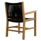 Modway Vienna Outdoor Patio Teak and Rope Dining Armchairs Set of 2