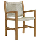 Modway Vienna 7-Piece Outdoor Patio Teak and Rope Dining Set