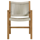 Modway Vienna 7-Piece Outdoor Patio Teak and Rope Dining Set with Armchairs