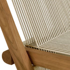 Modway Vienna Outdoor Patio Teak and Rope Folding Chairs Set of 4